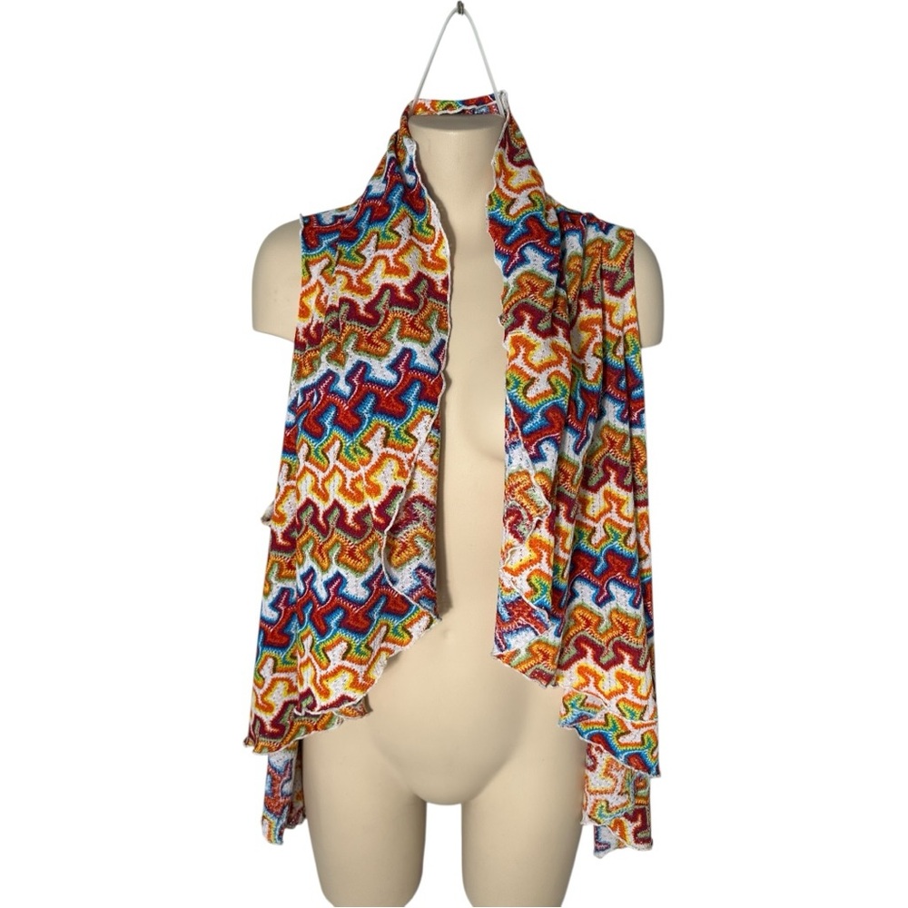 Colorful Patterned Women's Cardigan